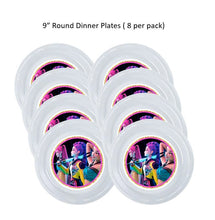 Load image into Gallery viewer, 8pk KPop Demon Hunters Clear Plastic Disposable Party Plates, Choose Size