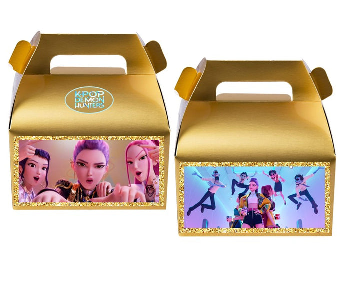 KPop Demon Hunters treat favor boxes