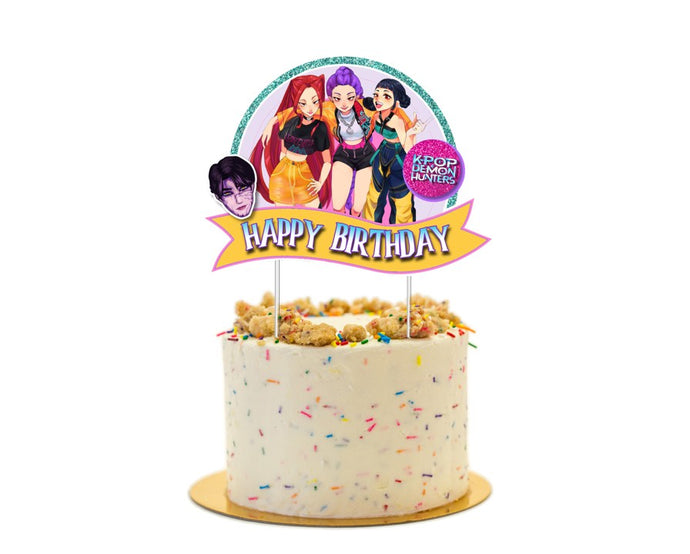 Kpop Demon Hunters  Cake Topper