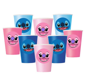 Stitch and Angel party cups
