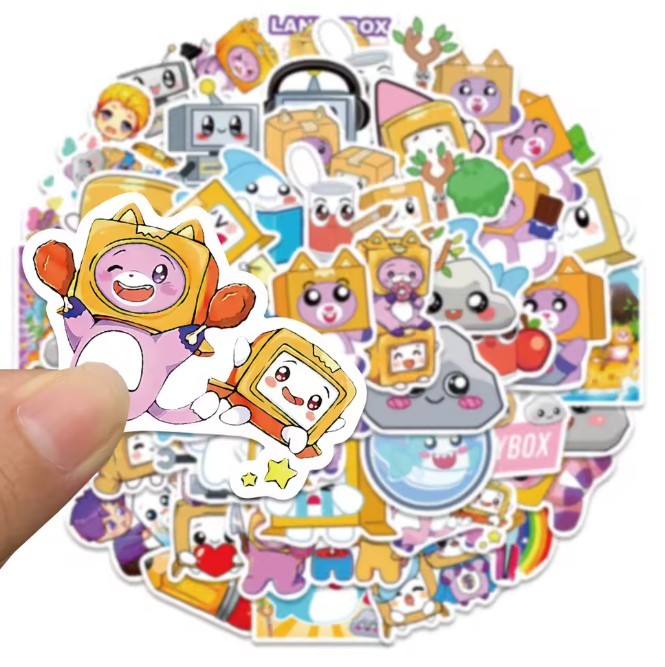 Lankybox stickers, party favors