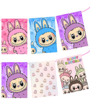 Load image into Gallery viewer, Labubu Birthday Party Banner 7ft, Party Supplies and Decorations, Made in USA