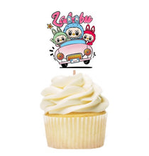 Load image into Gallery viewer, Labubu Cupcake Toppers, 12-48pc packs, 2 inch tall, Ships From USA