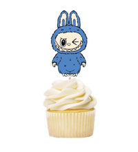 Load image into Gallery viewer, Labubu Cupcake Toppers, 12-48pc packs, 2 inch tall, Ships From USA