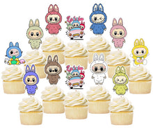 Load image into Gallery viewer, Labubu cupcake toppers