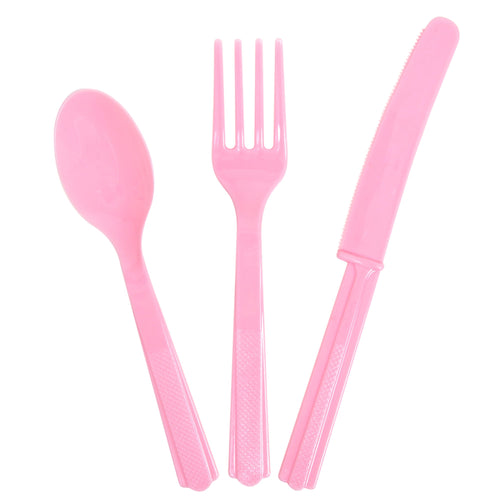 Light Pink Cutlery 24 piece