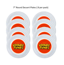 Load image into Gallery viewer, 8pk Looney Tunes Birthday Party Plates, Disposable Clear Plastic, Available in 7 or 9", Ships from USA