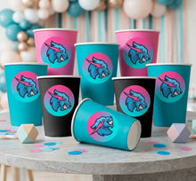 Load image into Gallery viewer, Mr Beast Birthday Party Paper Cups (8-Pack) - 9oz Made in USA