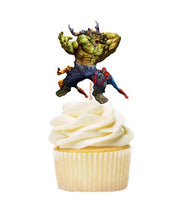 Load image into Gallery viewer, Marvel Zombies Cupcake Toppers, Available in 12-48pc packs, 2.25" tall, Made in USA