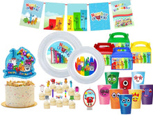 Load image into Gallery viewer, Numberblocks Party Supplies &amp; Birthday Decor - Plates, Cups, Banners - Sold Individually