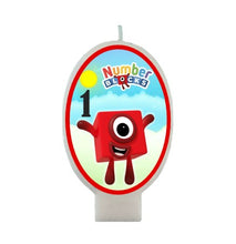 Load image into Gallery viewer, Numberblocks Birthday Candle, 3.5 inch tall, Custom Age, Made in the USA