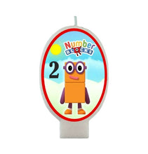 Load image into Gallery viewer, Numberblocks Birthday Candle, 3.5 inch tall, Custom Age, Made in the USA