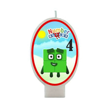 Load image into Gallery viewer, Numberblocks Birthday Candle, 3.5 inch tall, Custom Age, Made in the USA
