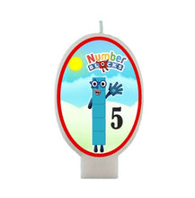 Load image into Gallery viewer, Numberblocks Birthday Candle, 3.5 inch tall, Custom Age, Made in the USA