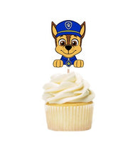 Load image into Gallery viewer, Paw Patrol Cupcake Toppers, 12-48 per pack, Made in USA, Cake Decorations