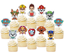 Load image into Gallery viewer, Paw Patrol Cupcake Toppers