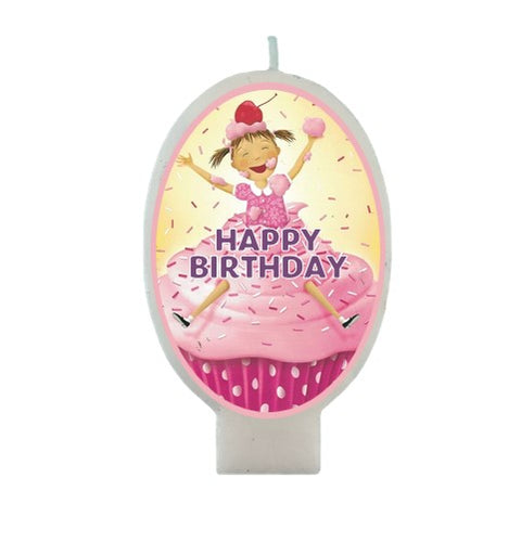 Pinkalicious Birthday Cake Candle