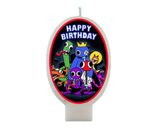 Load image into Gallery viewer, Rainbow Friends Birthday Candle, 3.5" tall, Made of Wax, Ships from USA