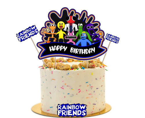 Rainbow Friends cake Topper