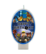 Load image into Gallery viewer, Blue Roblox Birthday Candle