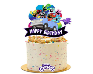 Smiling Critters Cake Topper