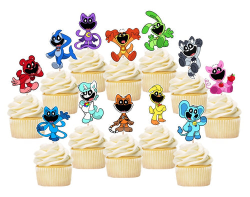 Smiling Critters Cupcake Toppers