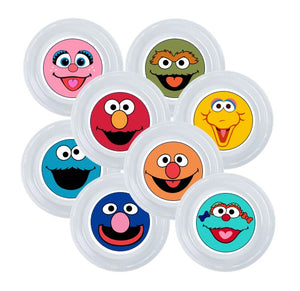 8pk Sesame Street Clear Plastic Disposable Party Plates Choose Size 7 or 9 in