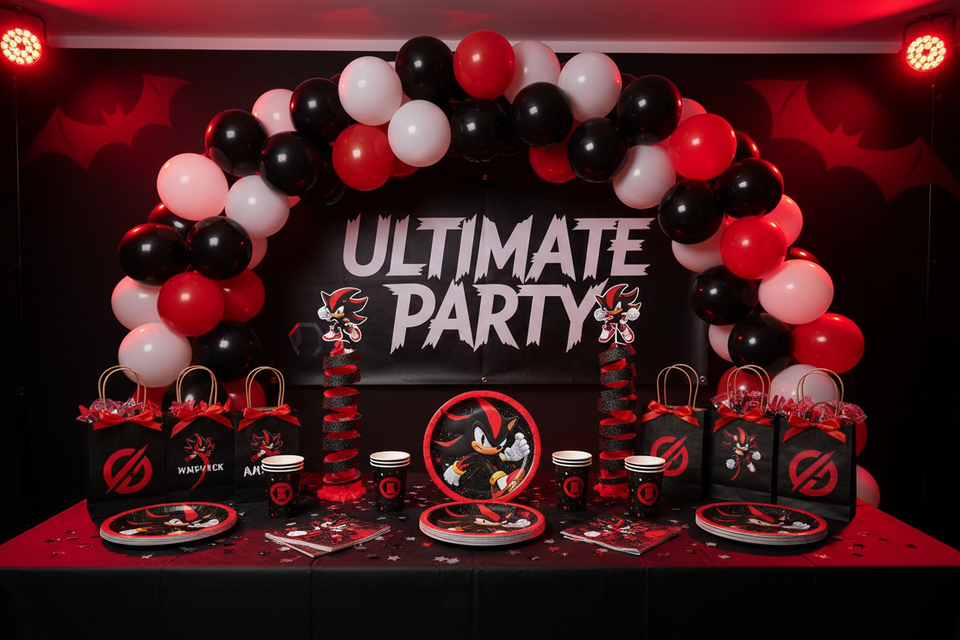 Shadow the hedgehog party supplies