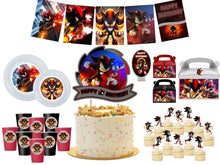 Load image into Gallery viewer, Shadow Party Supplies &amp; Birthday Decor - Plates, Cups, Banners - Sold Individually