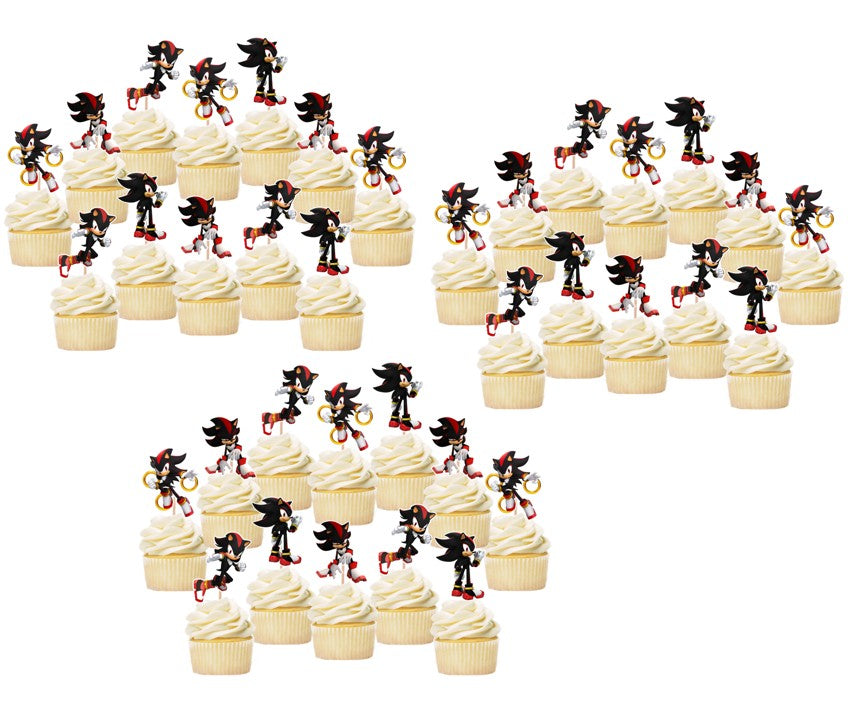 Shadow Cupcake Toppers, Handmade in the USA, Available in 12-48pc pack ...