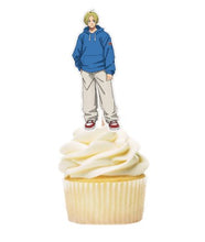 Load image into Gallery viewer, Sakamoto Days Cupcake Toppers, Available in 12-48pc packs, 2.25" tall, Ships from USA