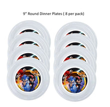 Load image into Gallery viewer, 8pk Sonic 3 Clear Plastic Disposable Party Plates, Choose Size