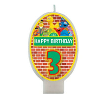 Load image into Gallery viewer, Sesame Street Custom Birthday Candle, Available Age 1-4, Made in the USA