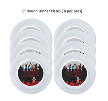 Load image into Gallery viewer, 8pk Stranger Things Birthday Party Plates, Disposable Clear Plastic, Available in 7 or 9", Ships from USA