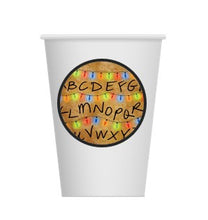 Load image into Gallery viewer, Stranger Things Party Birthday Cups, 8 per pack, 9oz Paper Cups, Ships from USA