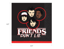 Load image into Gallery viewer, Stranger Things Lunch Napkins 16ct, Birthday Party Supplies, Ships from USA
