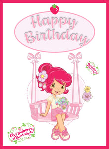 Strawberry Shortcake Birthday Party Banner 7ft