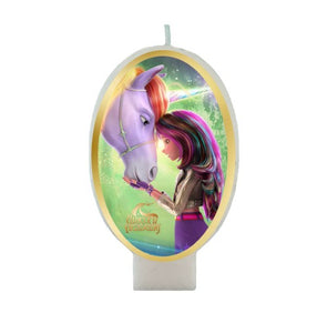 Unicorn Academy Birthday Candle