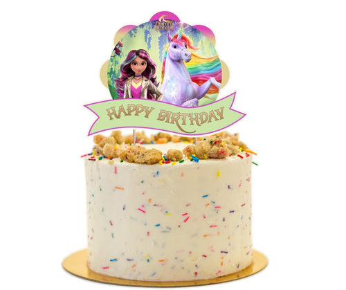 Unicorn Academy Cake Topper