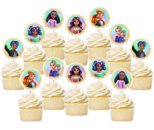 Unicorn Academy Cupcake Toppers
