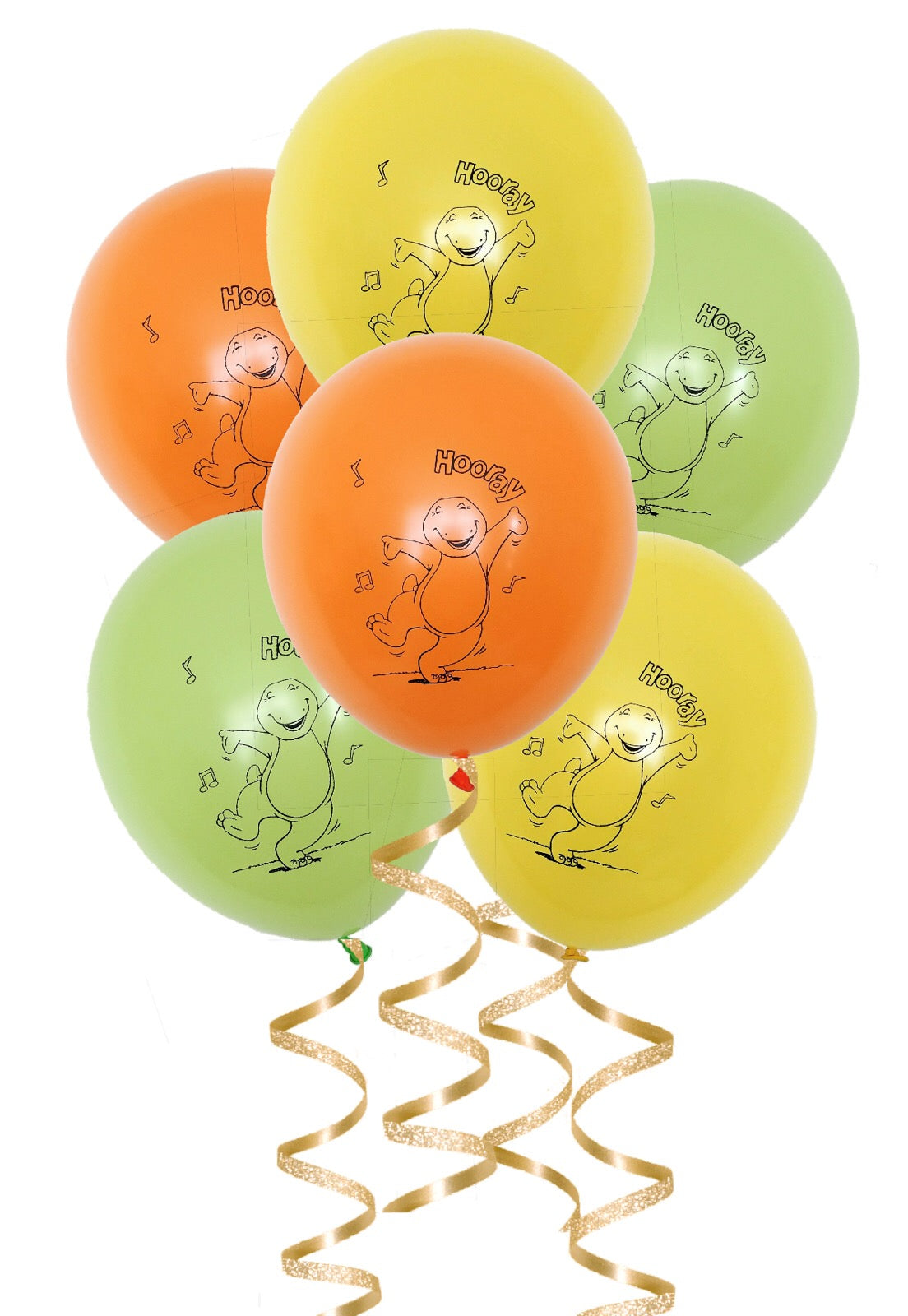 Barney Birthday Party Balloons, 6, 12 or 18ct