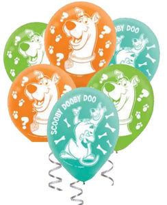 Scooby Doo Party Balloons, 6, 12 or 18ct