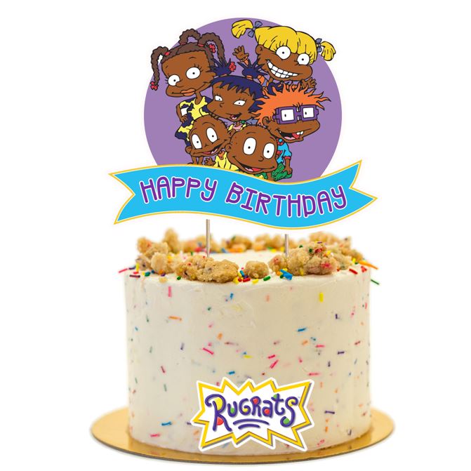 African American Rugrats Cake Topper Party Supplies, Afro – Party Mania USA