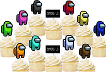 Load image into Gallery viewer, Among Us Cupcake Toppers
