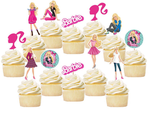 Barbie Cupcake Toppers