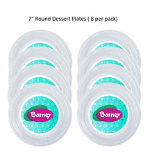 Load image into Gallery viewer, Barney Clear Plastic Disposable Party Plates, 8pc per Pack, Choose Size