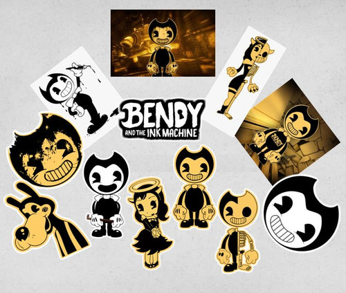 Bendy And The Ink Machine Birthday Thank You Tags, Digital-Print  Yourself-INSTANT DOWNLOAD Thank You Tags, Bendy And The Ink Machine Party