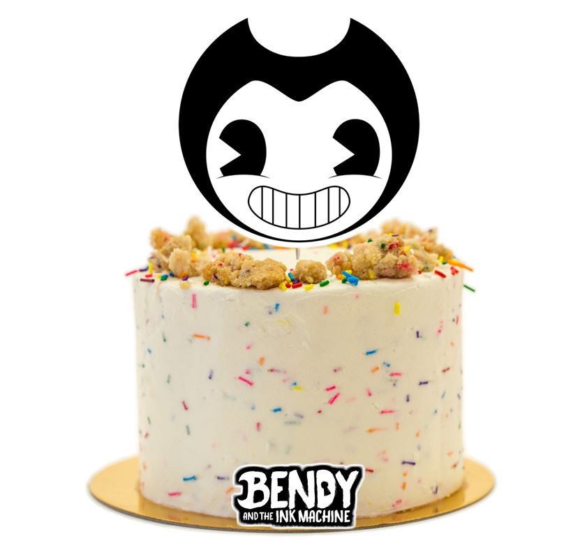 Bendy & The Ink Machine Cake. Bendy Cake. Bendy and the Ink Machine Theme.  Video Game Themed. | Bendy and the ink machine, Sonic cake, Fnaf cakes  birthdays