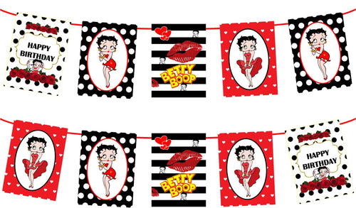 Betty Boop Birthday Banner