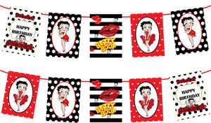 Betty Boop Birthday Banner